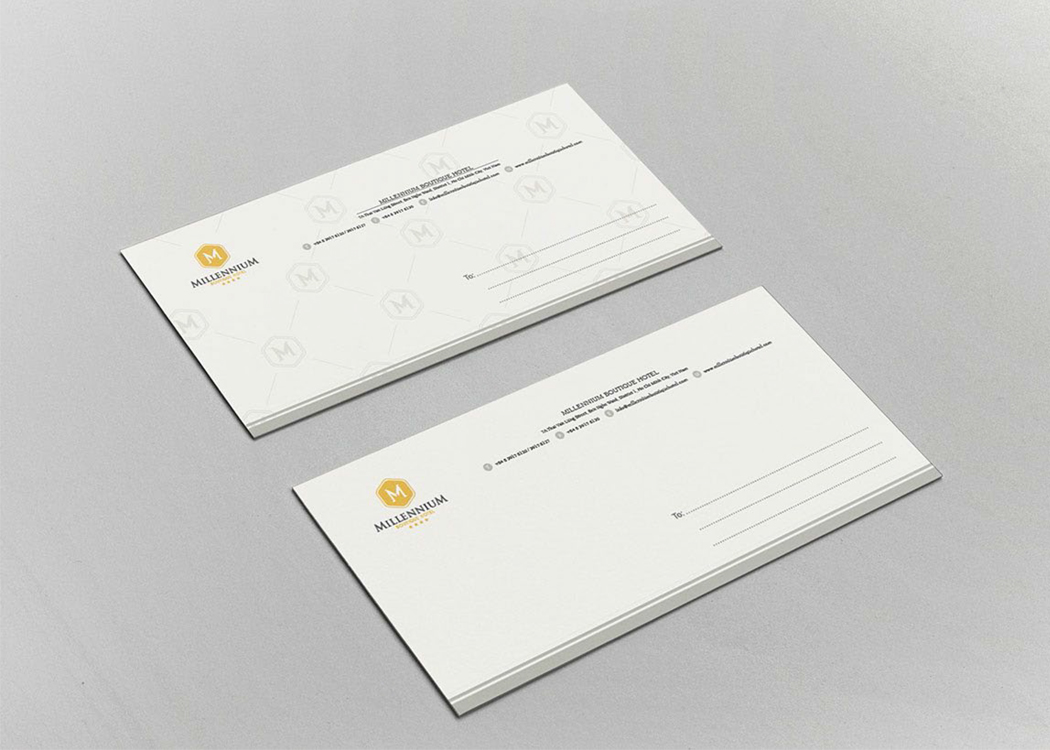 MILLENIUM - Thiết kế nhận diện thương hiệu khách sạn 4 sao Millenium Boutique Hotel